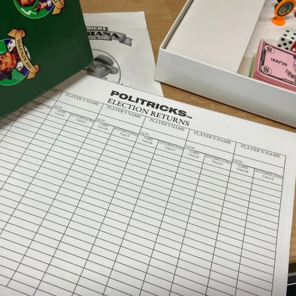 Louisiana POLITRICKS The Political Board Game Parady of LA Politics 1998 Vintage - Picture 6 of 9